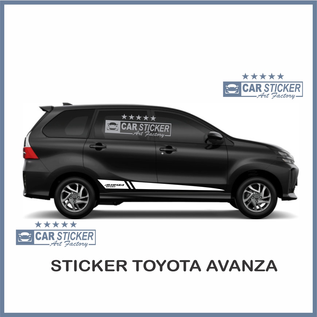 stiker avanza stiker mobil toyota avanza list pintu mobil avanza sticker toyota avanza sticker mobil