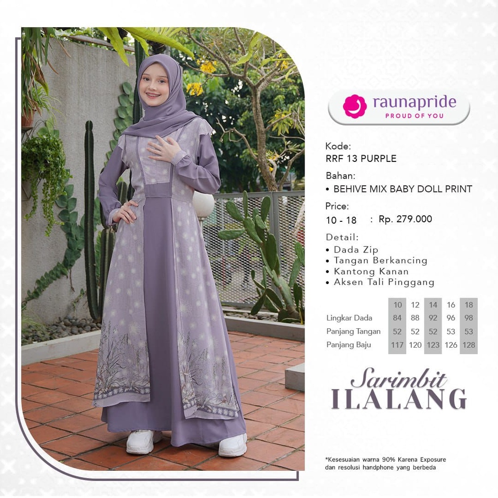 Rauna Sarimbit Ilalang SR 13 - Purple / Terbaru 2023 / Fashion Muslim