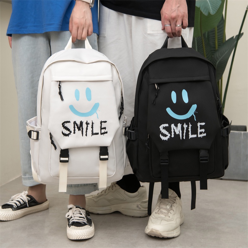 Uphike Ransel Unisex Simple Kekinian Tas Sekolah Pria Import Terbaru Anti Air TR607