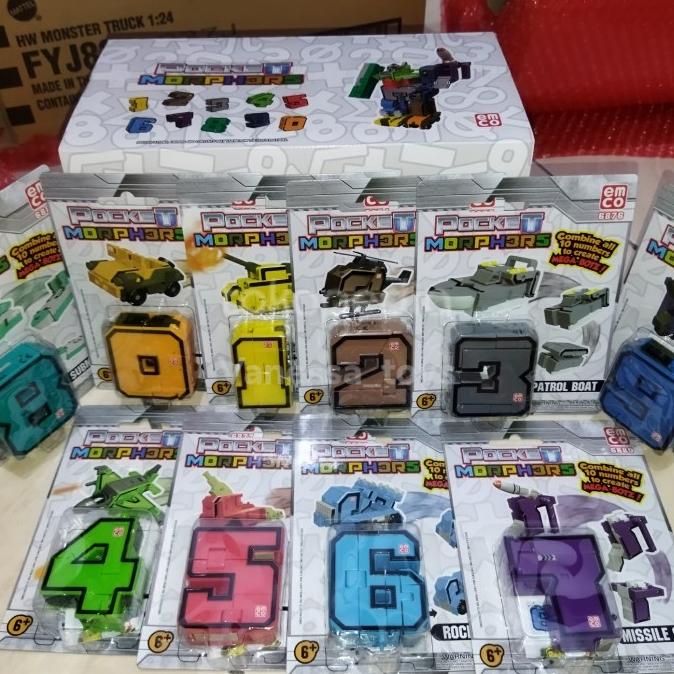 Pocket Morphers 1 Set Angka 0-9 Original Emco