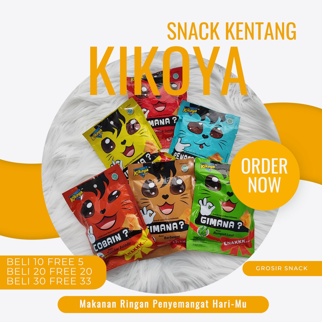 Kikoya Potato Snack Chips Kentang