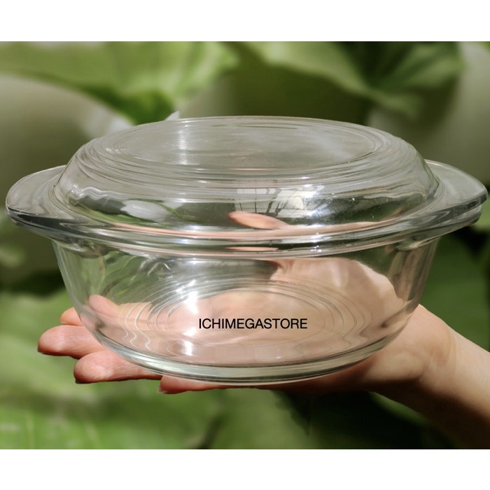 [Mangkok] Mangkuk Sayur Besar Dengan Tutup Kaca Hotel Lid [Stok]