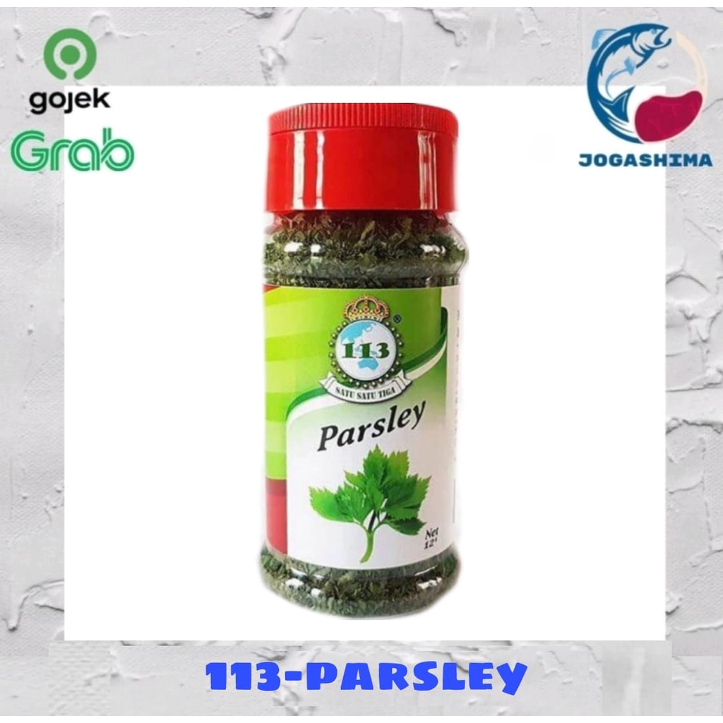 

113 "satu satu tiga" Parsley / dry herb/ daun kering rempah - rempah