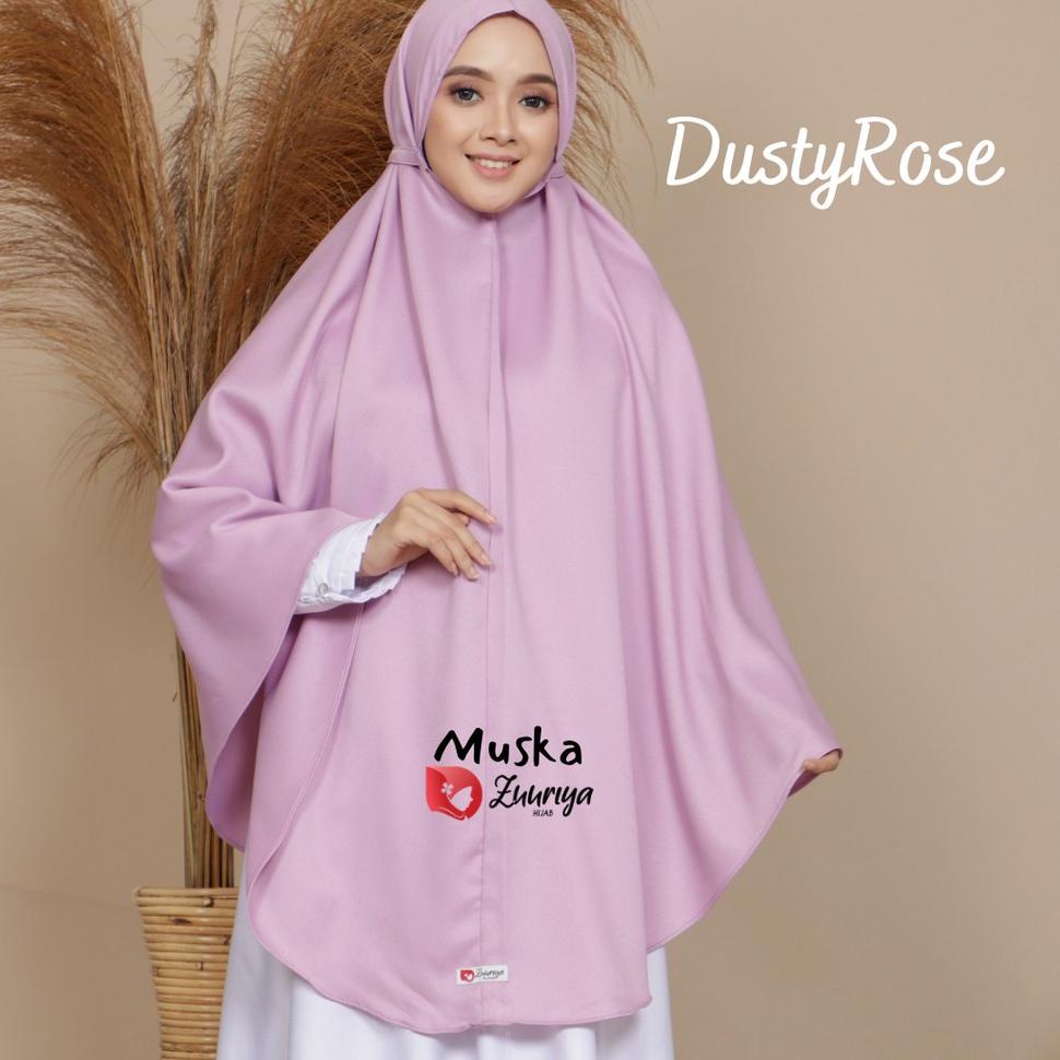 NEW STOCK Bergo Muska Hijab Instan Original Zuuriya Kerudung Syari Kekinian Moscrepe Premium