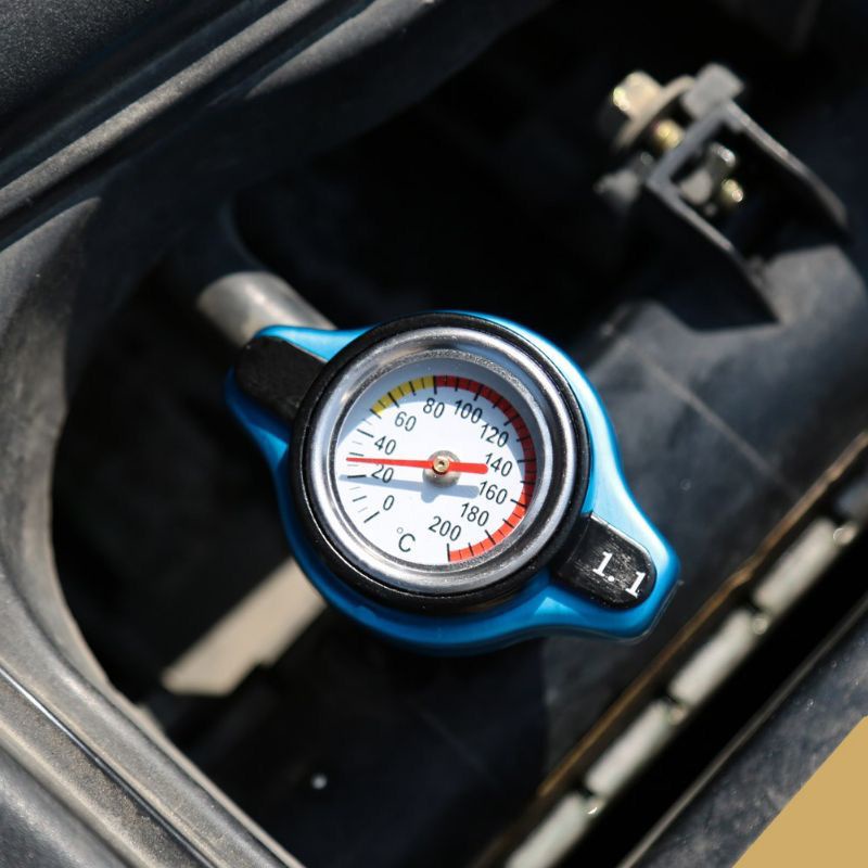 Pue Tutup Radiator Mobil Kepala Besar Dengan Meteran Pengukur Suhu