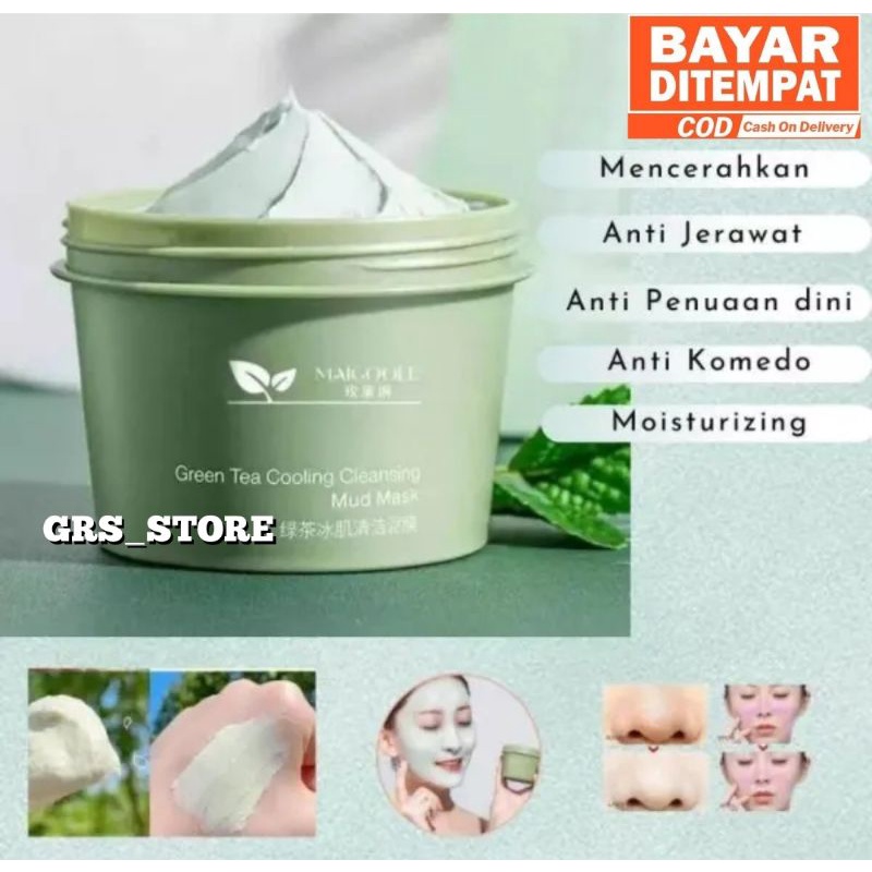 MASKER WAJAH GREEN TEA MAIGOOLE 100GR
