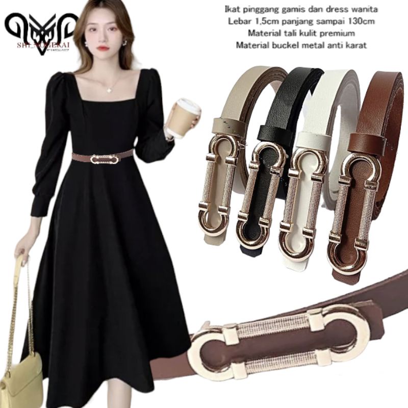 Sabuk wanita kulit model cantol TERLARIS C1L-C065 JUMBO