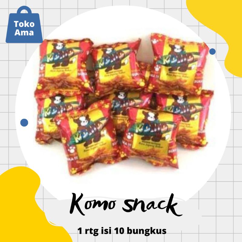 

[Harga grosir] komo snack rasa jagung bakar renceng (10x6gr)