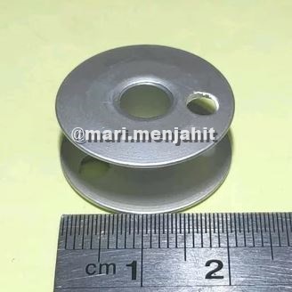 Spool 2 Lubang Untuk Mesin Jahit Industri Jarum 2 Bobbin Besi Spull Lubang 2
