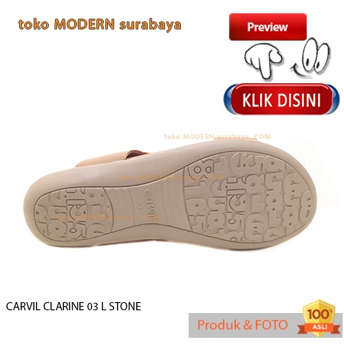 Sandal wanita casual sendal slide flat CARVIL CLARINE 03 L