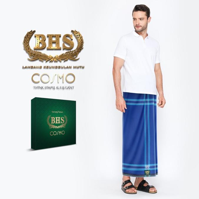 Sarung BHS Cosmo Gold Motif PPB Biru