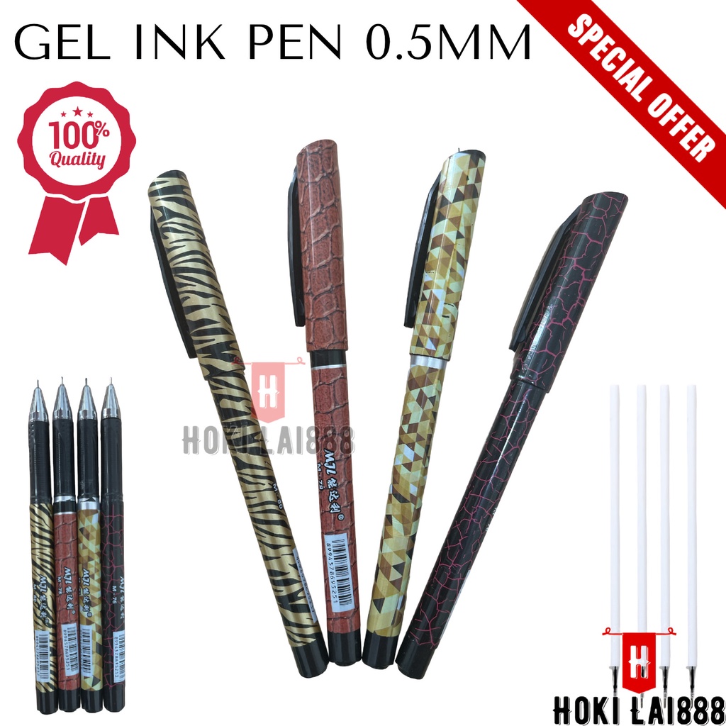 

[HKL] PULPEN GEL INK 0.5MM / ALAT TULIS PENA KANTOR / BALLPOINT REFILL / ISI ULANG PUPLEN BALLPOINT / PENA GEL MURAH