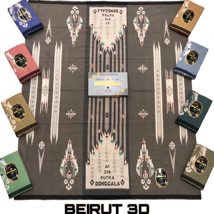 Sarung Donggala Asli Polos Batik Warna