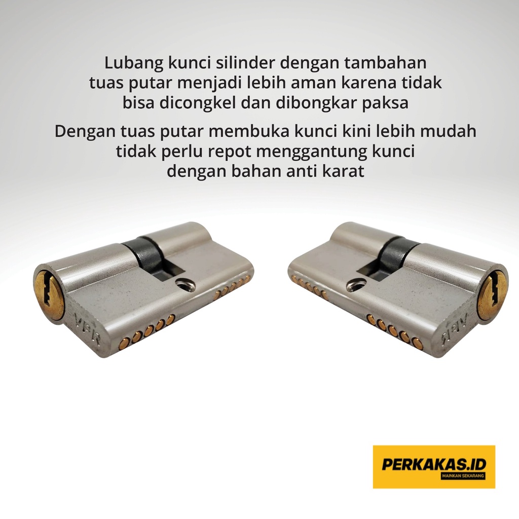 Silinder Kunci Pintu Besar 60mm Computer Key VPR