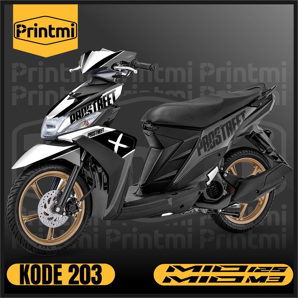 Printmi Stiker Decal Mio M3 125 Full Body Stiker Prostreet Motor Z Sticker Motor Yamaha Modif Varias