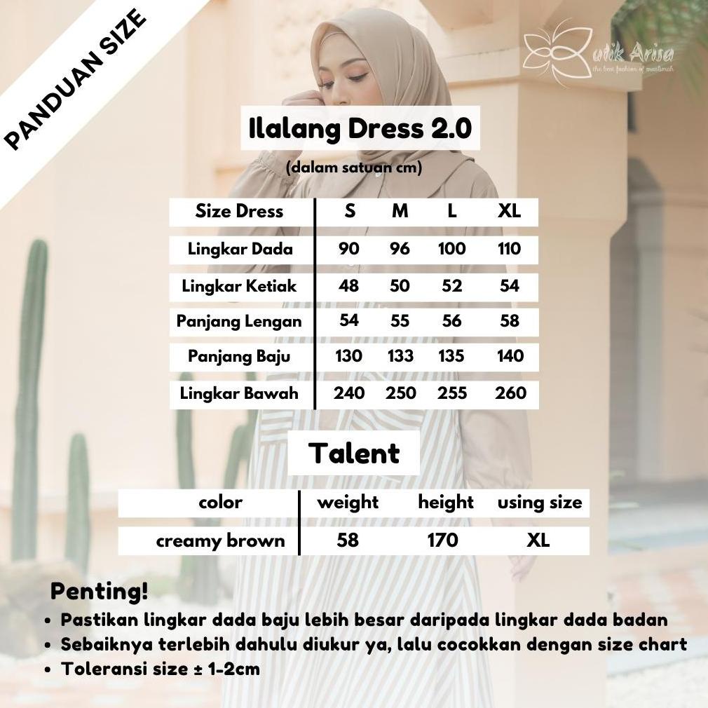 Terbaru Ilalang Dress Gamis Stripe Salur Terbaru Remaja Wanita Dewasa Polos Kombinasi Kekinian Baju 