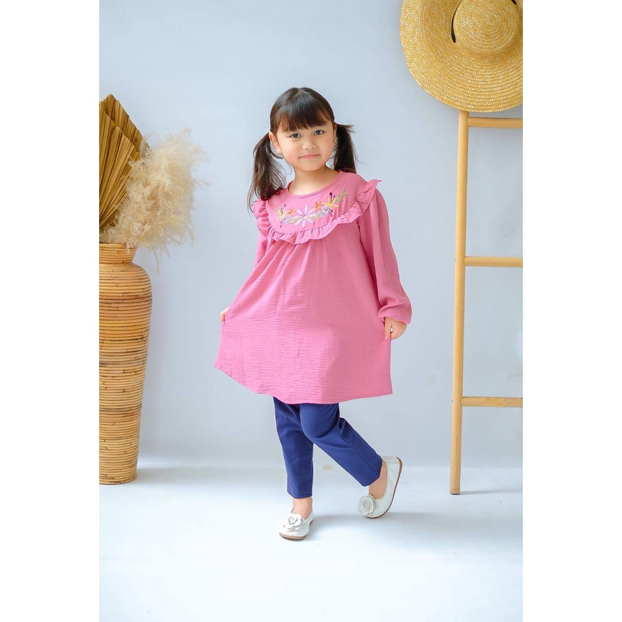 Setelan anak cewek Blouse Roses by Moodykids