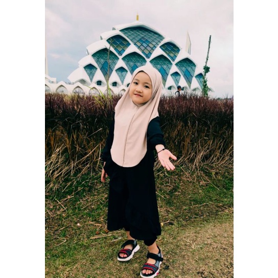 Hijab Anak Allysa Kerudung Anak Jersey Non Pet Geblus Instan Premium Jilbab Anak Usia 4tahun-7tahun