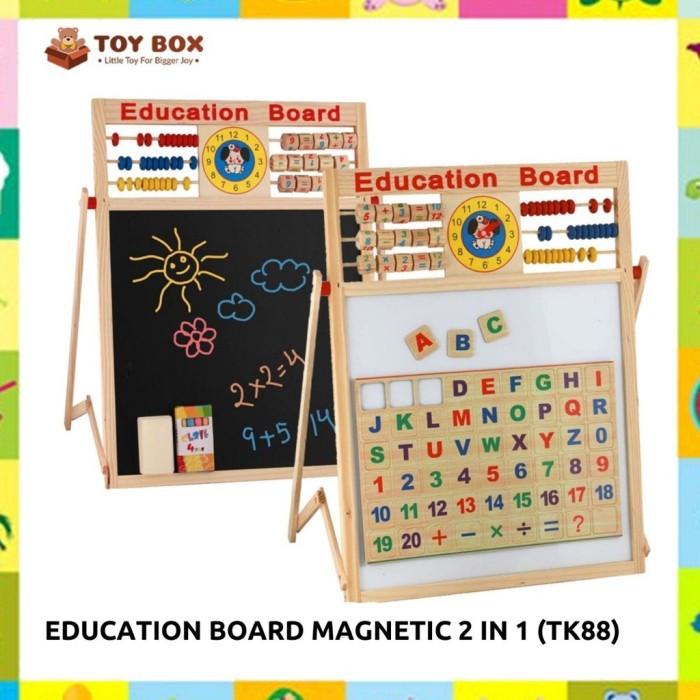 

Terlaris Cin062- Education Board Tk88 Small - Papan Tulis 2 Sisi Black Whiteboa