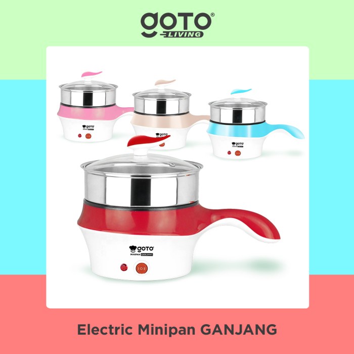 [Panci] Goto Ganjang Panci Listrik Elektrik Fry Pan Serbaguna Portable [Dapur]