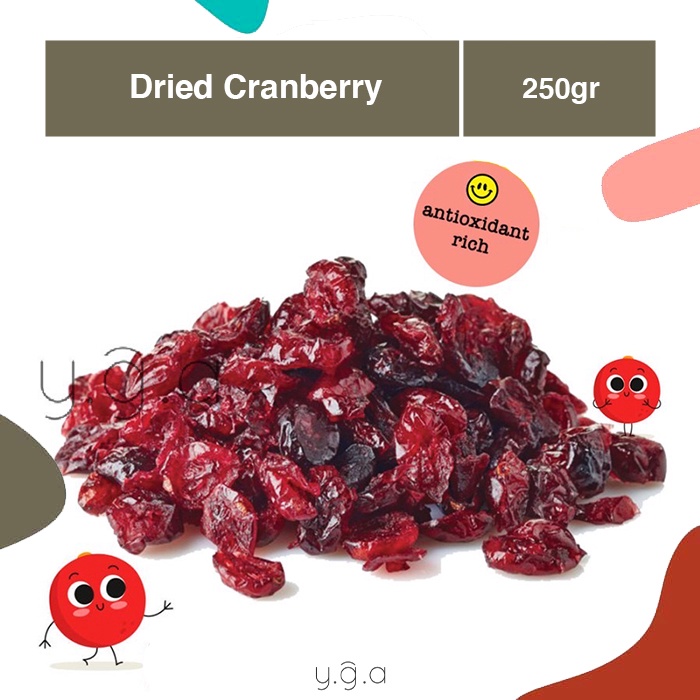 

ORGANIC Dried Cranberry 250gr / Cranberry Kering