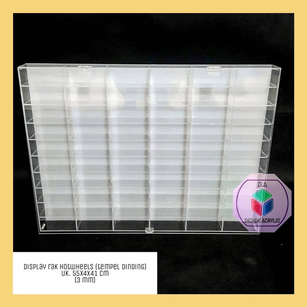 Decide Acrylic Akrilik Organizer Display Rak Hotwheels Diecast Action Figure Lego Gantung
