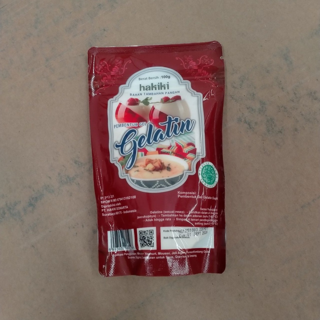 

Hakiki Gelatin Bubuk 100gr