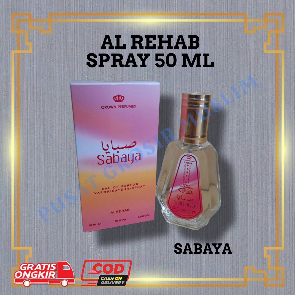 PROMO Al Rehab 50ml (Eu Deu Parfume ) Spray Original Jeddah 50 Ml Dalal Sabaya, DIJAMIN ORI I!!!