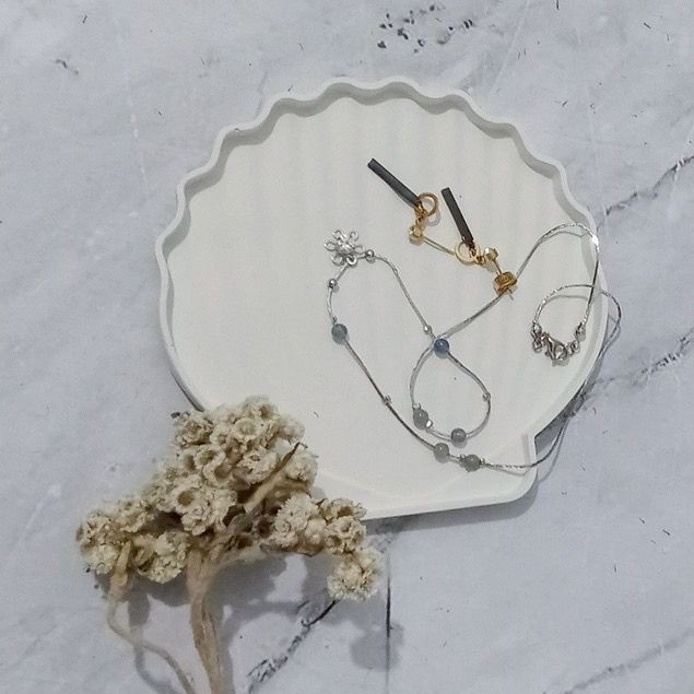 [Ready] Flat - Shell Coaster / Tatakan Kerang / Tatakan Aesthetic [Dapur]