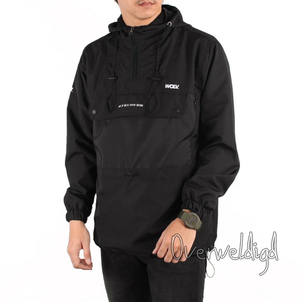 Jaket Parasut Cagoule Wolv Snowdope Waterproof