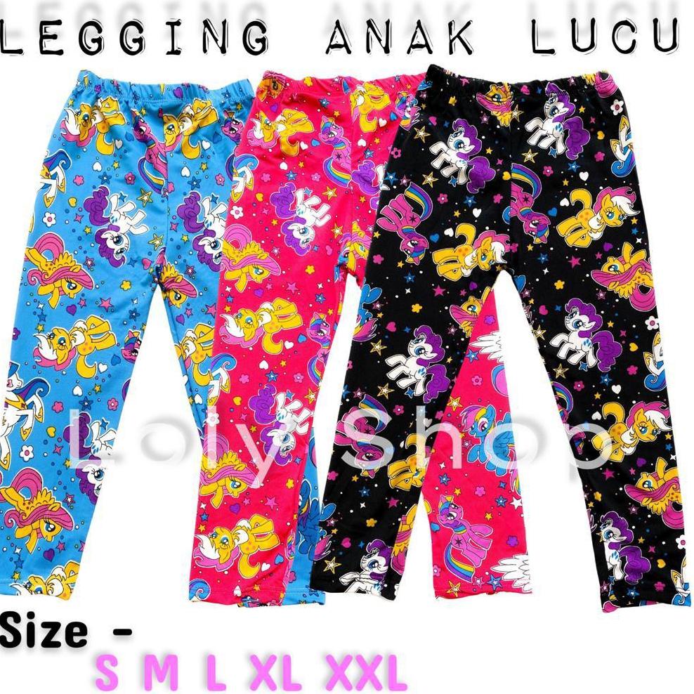 2.2 Promo >> Legging Anak Motif karakter Little Pony / Lol Murah