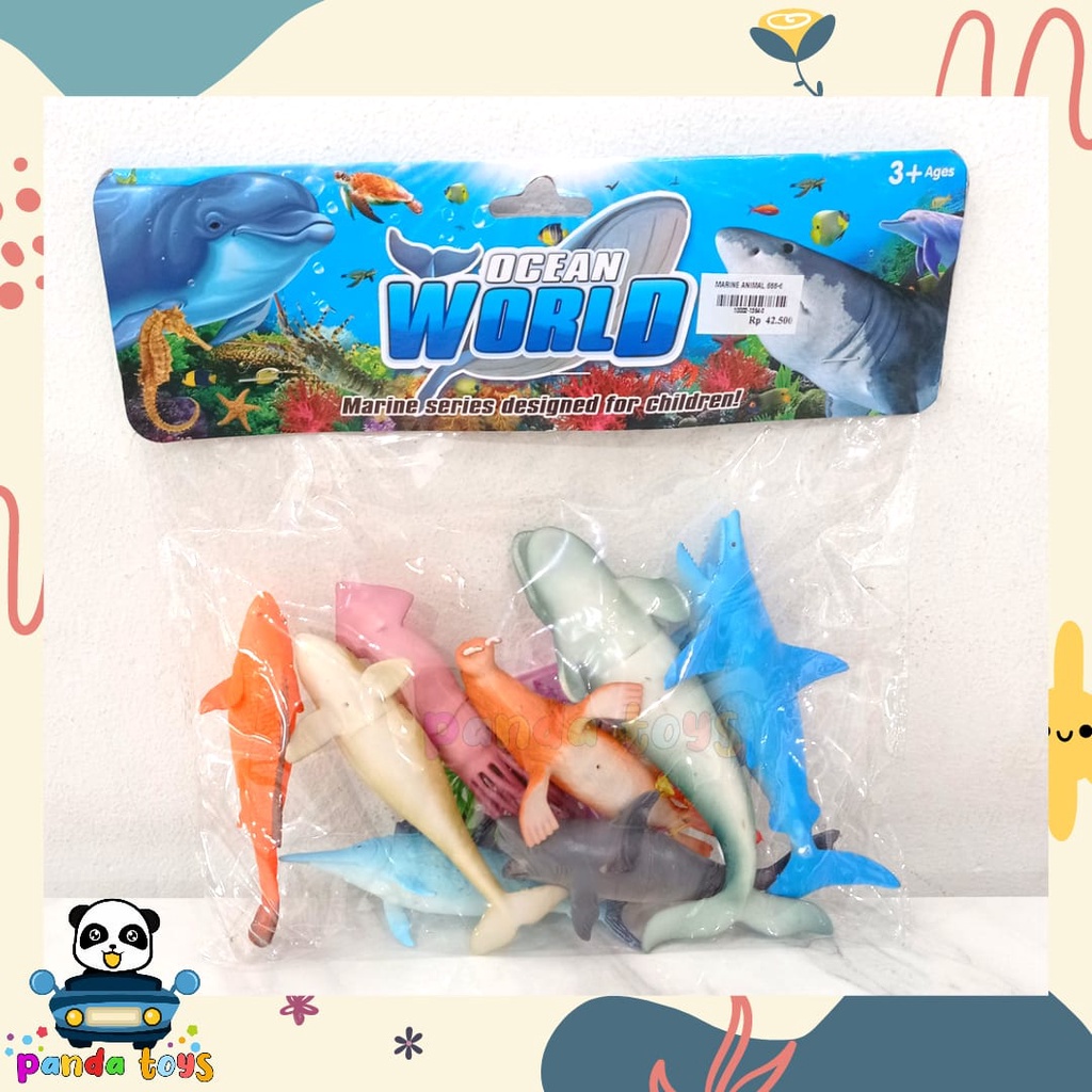 MAINAN BINATANG LAUT KARET -- OCEAN WORLD SEA WORLD IKAN LAUT 666-6