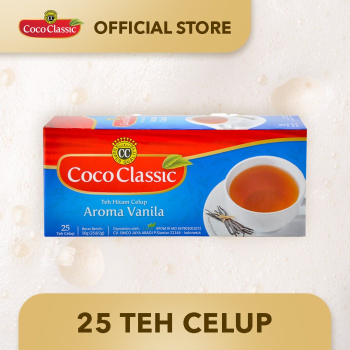 

Teh Coco Classic Aroma Vanila isi 25 teabag