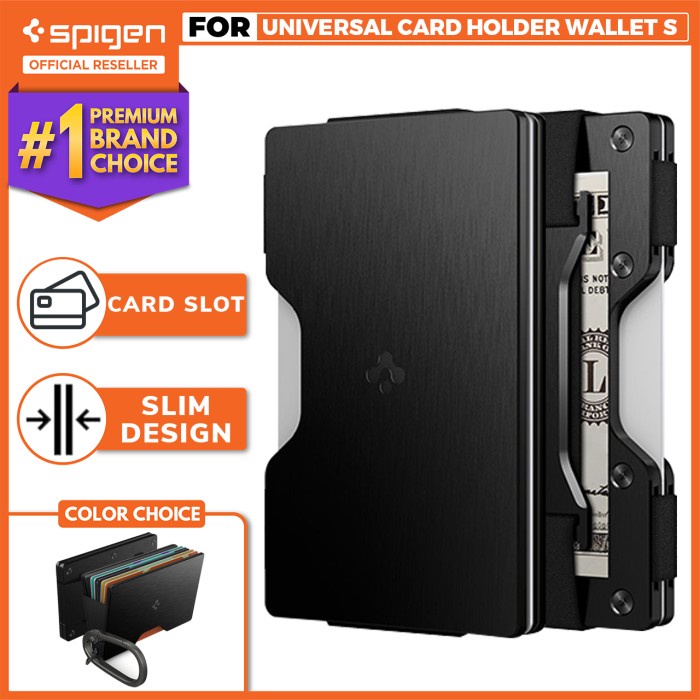 

ARS04 Card Holder Spigen Universal Card Holder Wallet S Hardcase Dompet Saku - Black