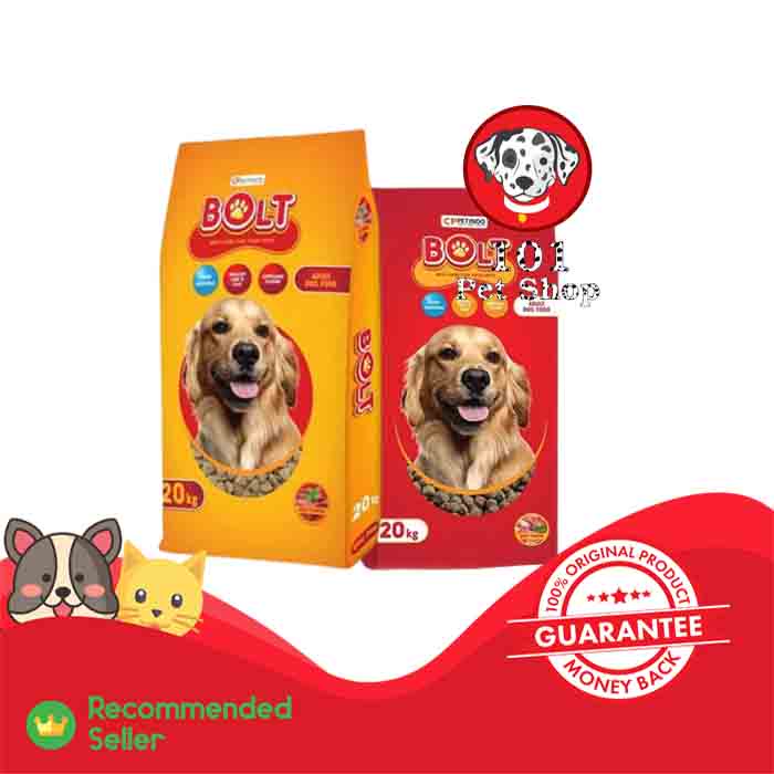 MAKANAN ANJING BOLT DOG BEEF 20KG ( KHUSUS VIA GOSEND &amp; GRAB )