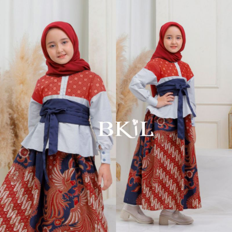 BATIK COUPLE KELUARGA sania ruffle ori ndoro jowi dnt motif merak gamis busui