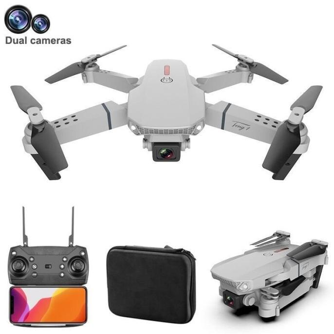 Drone E88 4K Camera Drone Kamera E88 Pro Dual Camera Mini Drone RC