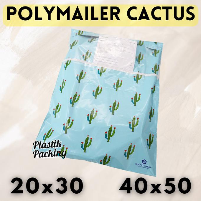 

Rusfet Polymailer Cactus | Amplop Plastik Poly Mailer Polimailer Baju rah07