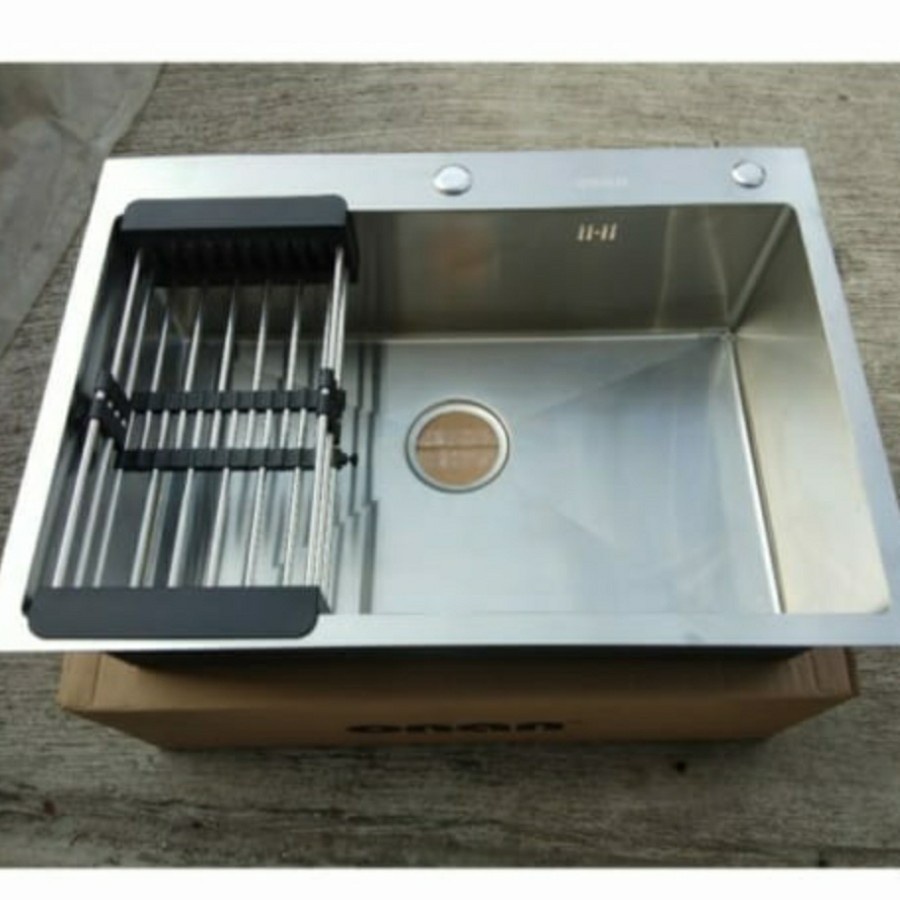 Kitchen Sink Stainless SUS 304 ONAN 7050 Bak Cuci Piring Model Bolzano