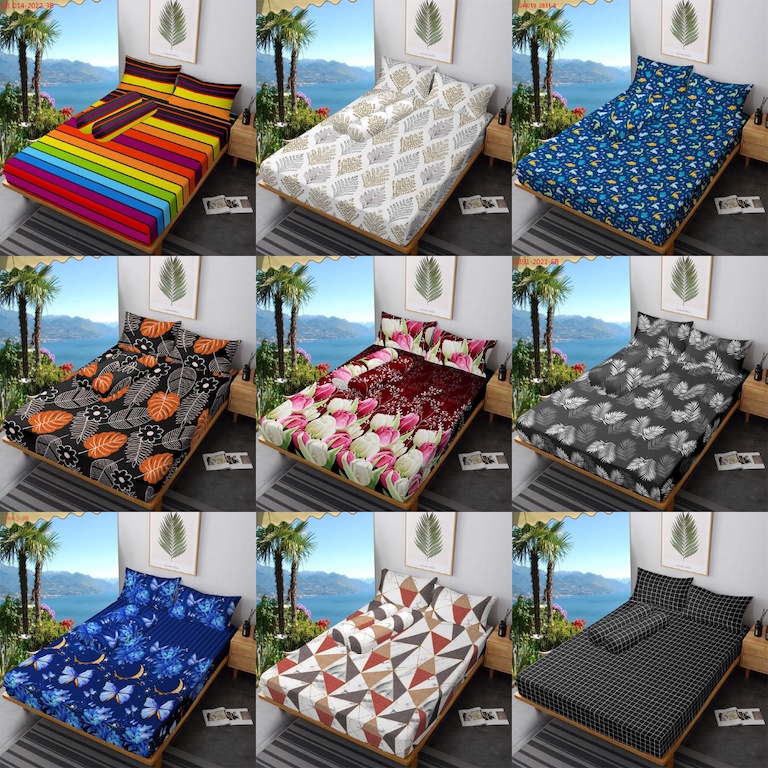 SPREI DISPERSE MOTIF HOMEMADE PREMIUM 180x200 - 160 x 200 GRAMASI 100GSM TERMURAH (SPREI SAJA)