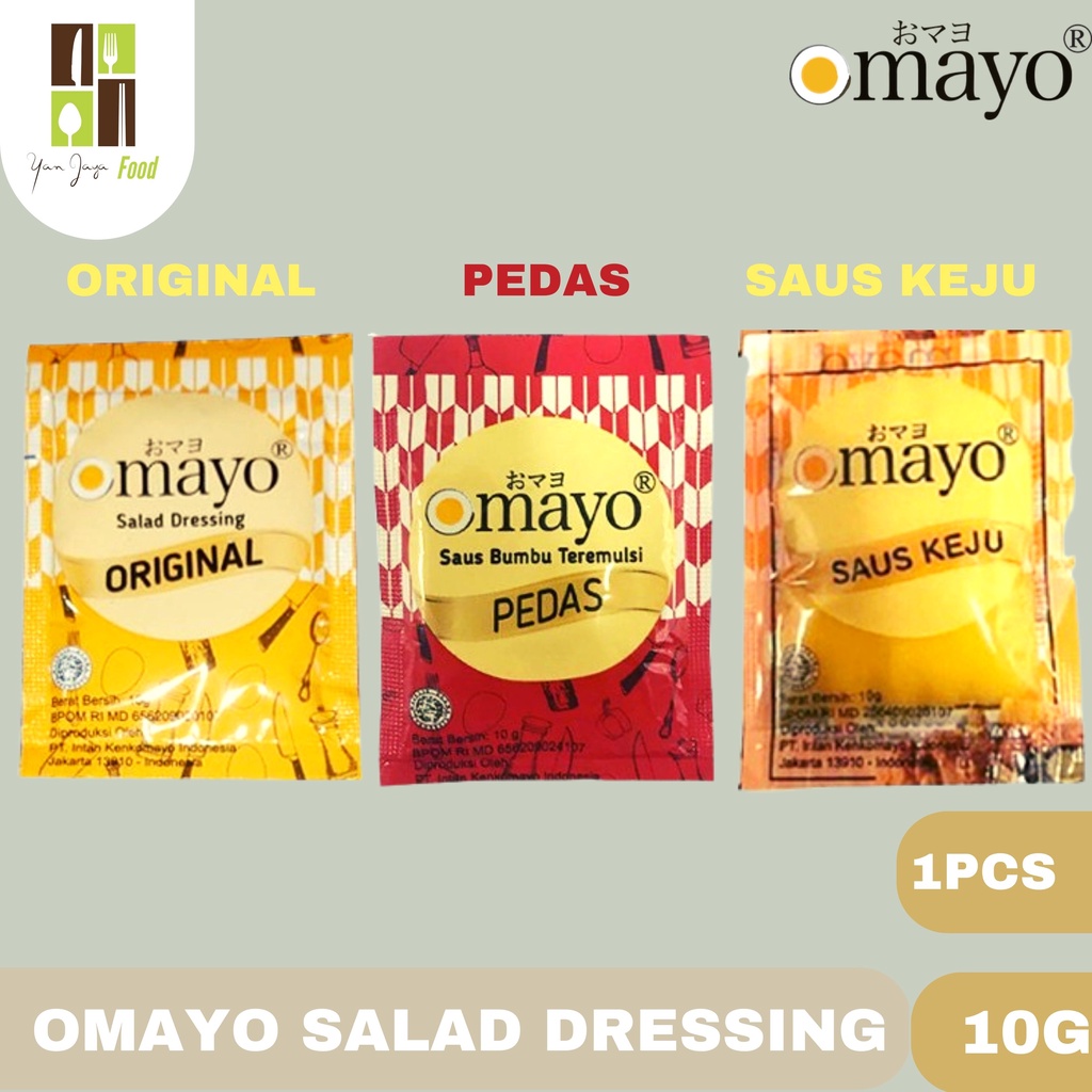 Omayo Mayonaise Original/Mayonaise Pedas/Saus Keju Sachet 10g 1 PCS