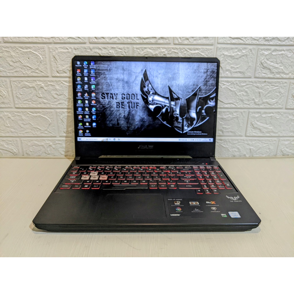 Asus TUF FX505GE Core i7 Gen 8 Nvidia GTX 1050Ti Keyboard RGB Gaming Second Murah gtx1050ti