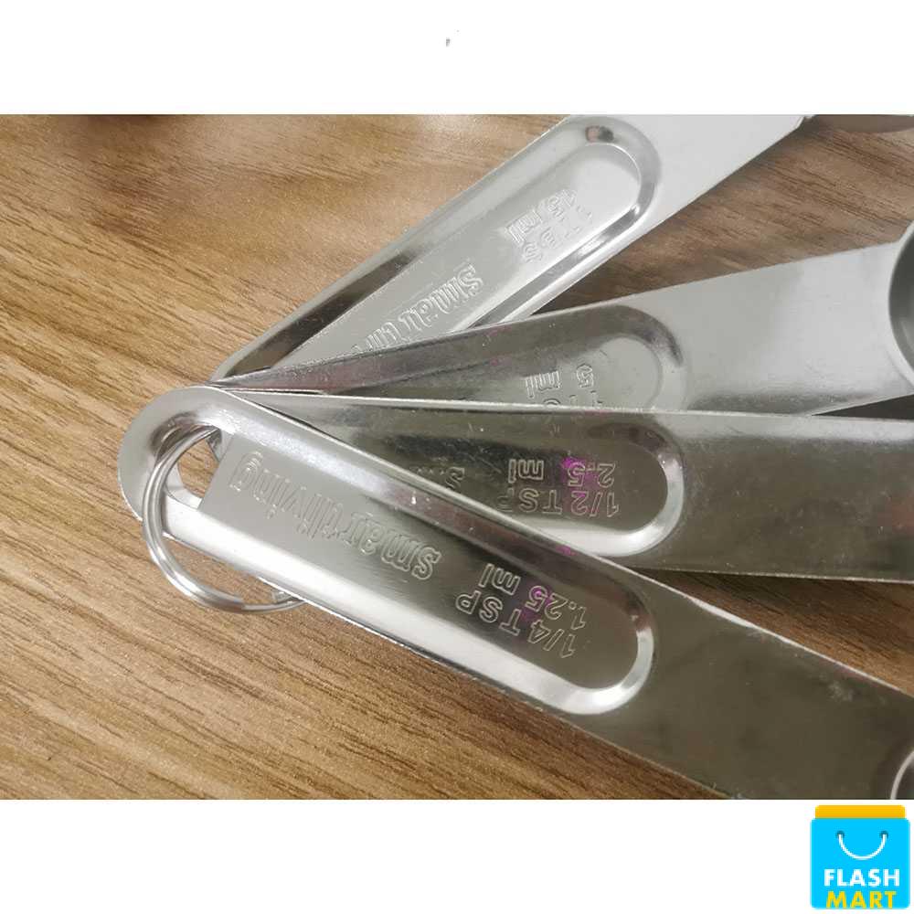 Flashmart Sendok Takar Ukur Stainless Steel Measuring Spoon 8 PCS - 16780