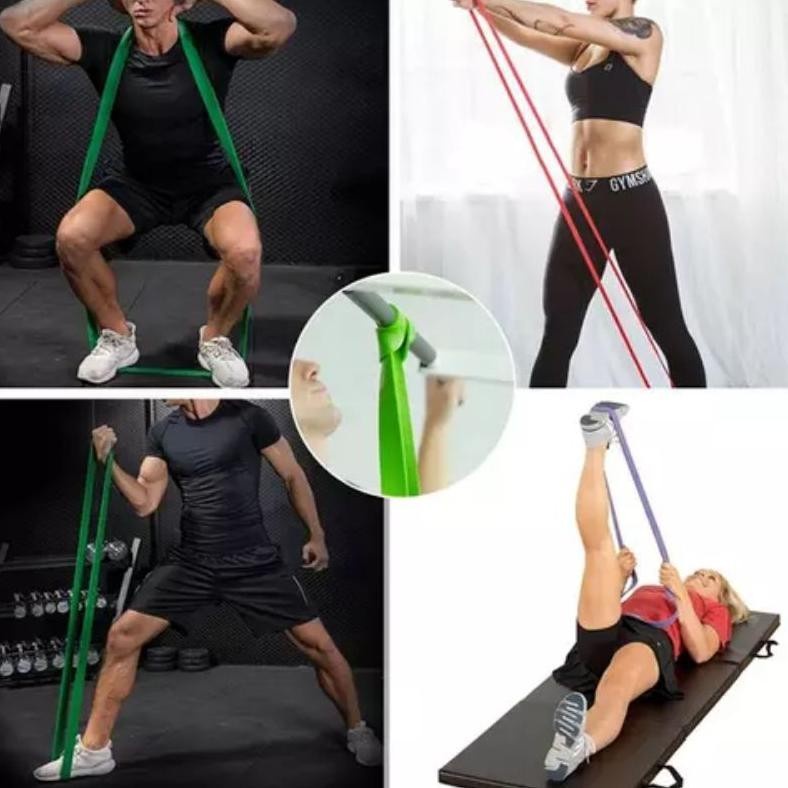 Tali Karet Fitness Resistance Band Power Band Stretching Gym Yoga Pull Up