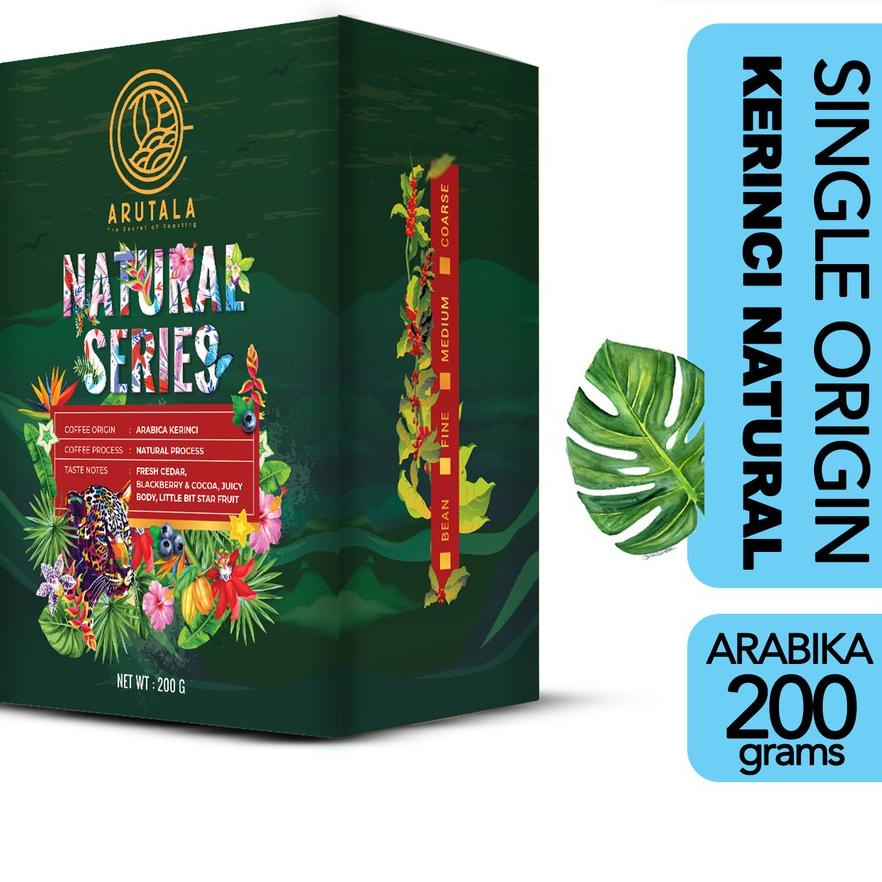 

✧ ARUTALA Natural Series - Arabika Kerinci 200 gram ➱