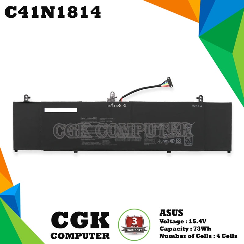 Baterai Laptop Asus ZenBook 15 UX553F UX533FN UX533FD C41N1814
