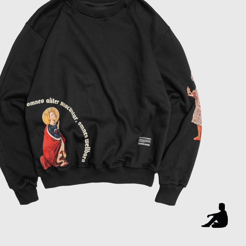 ☁ Wellborn Paenitet CN Black Sweater ™