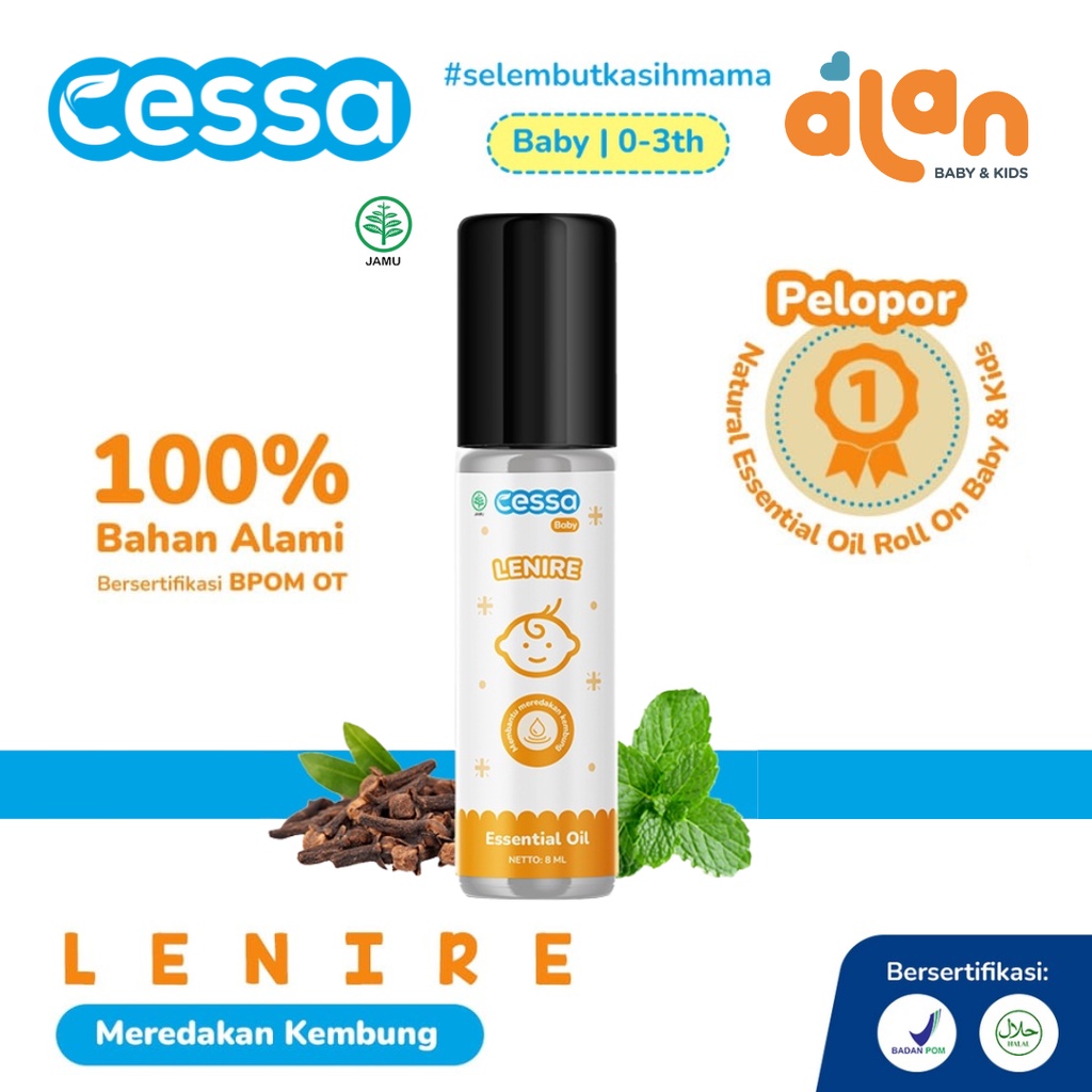 Cessa Baby Lenire 8ml - Essential Oil Menenangkan Anak Rewel 0-3 Thn