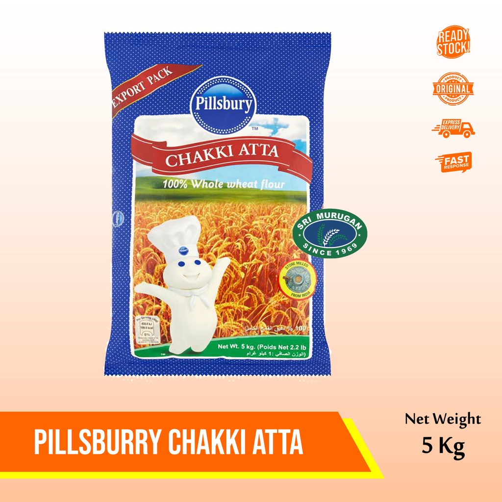 

PILLSBURY WHOLE WHEAT ATTA 05KG