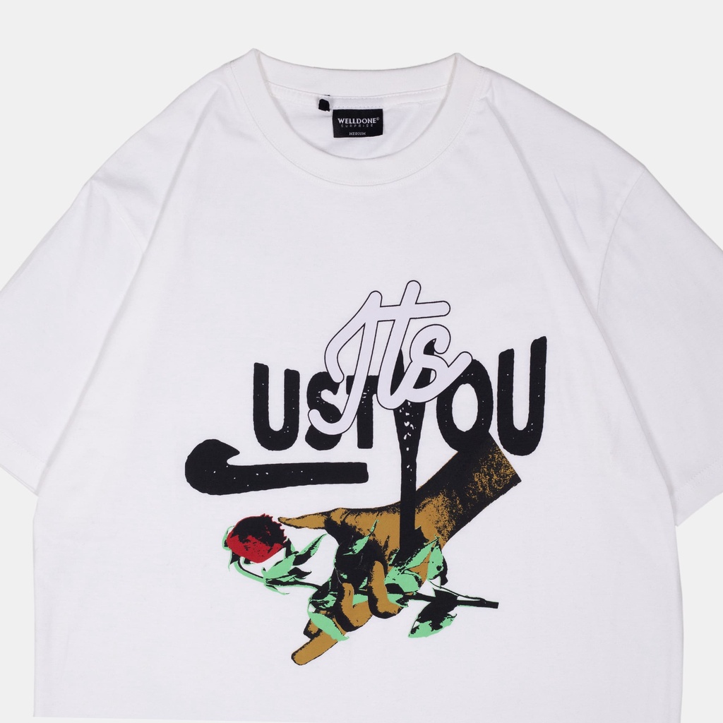 Welldone Tshirt Grafis 24s - Its Just You White Unisex